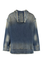 Carica l'immagine nel visualizzatore di Gallery, Felpa in denim con cappuccio
