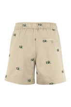 Load image into Gallery viewer, Embroidered cotton bermuda shorts
