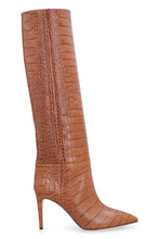 Load image into Gallery viewer, Croco-print leather boots

