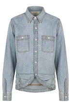 Carica l'immagine nel visualizzatore di Gallery, Camicia in denim di cotone
