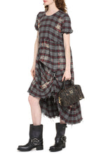 Carica l&#39;immagine nel visualizzatore di Gallery, Abito in cotone scozzese
