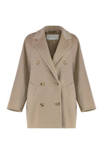 Load image into Gallery viewer, Rebus double-breasted wool and cashmere coat
