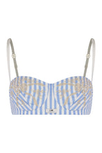 Carica l'immagine nel visualizzatore di Gallery, Reggiseno in popeline di cotone con ricami
