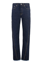 Carica l'immagine nel visualizzatore di Gallery, Jeans straight leg a 5 tasche
