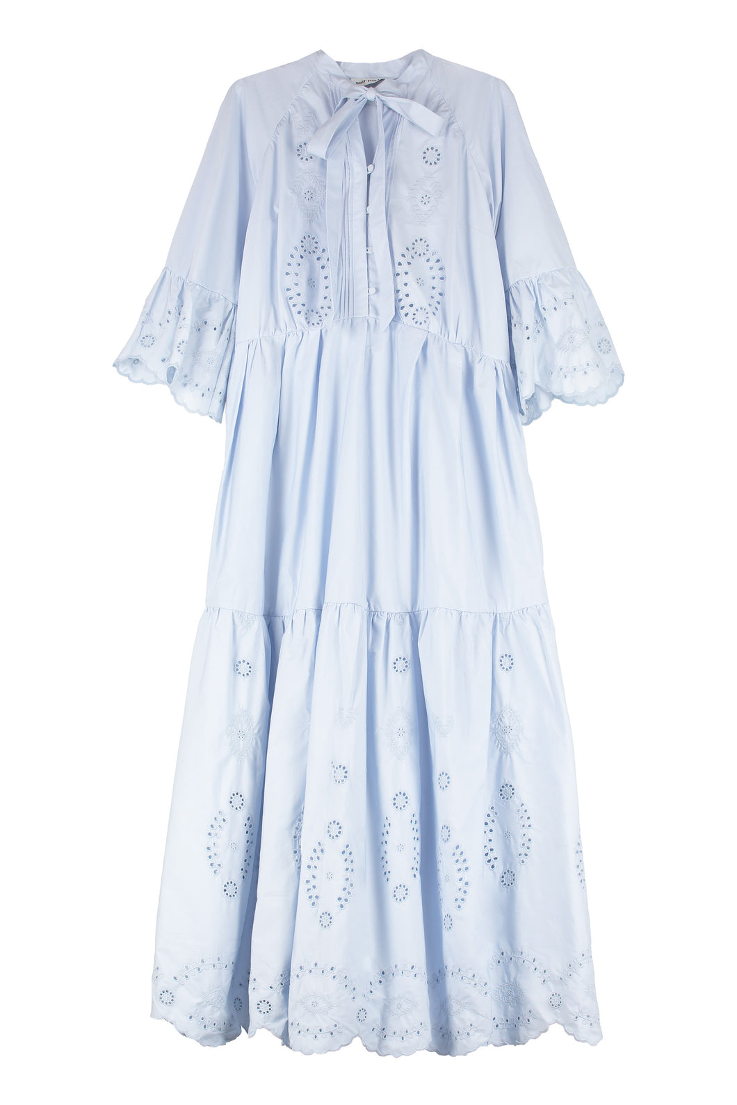 Abito in cotone ricamato