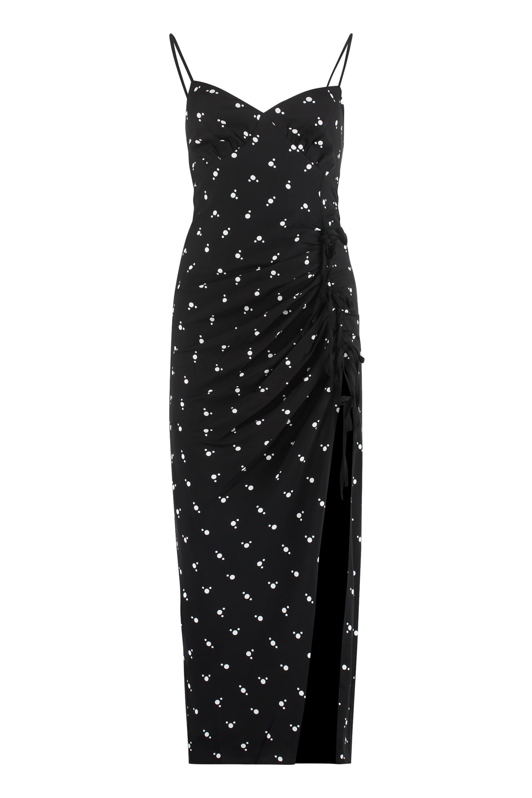 Abito con fantasia a pois