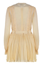 Load image into Gallery viewer, Mini dress in pleated georgette
