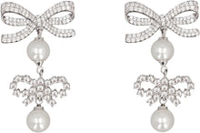 Carica l'immagine nel visualizzatore di Gallery, Orecchini Double Bow Pearl

