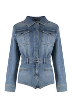Carica l'immagine nel visualizzatore di Gallery, Tuta in denim con strass
