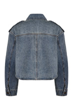 Carica l'immagine nel visualizzatore di Gallery, Giacca in denim con strass
