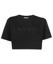 Carica l'immagine nel visualizzatore di Gallery, T-shirt crop con logo
