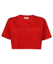 Carica l'immagine nel visualizzatore di Gallery, T-shirt crop con logo
