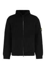 Carica l'immagine nel visualizzatore di Gallery, Maglione con cappuccio e zip in lana e cashmere
