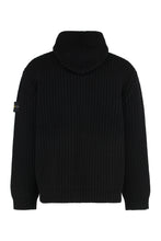 Carica l'immagine nel visualizzatore di Gallery, Maglione con cappuccio e zip in lana e cashmere
