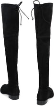 Carica l'immagine nel visualizzatore di Gallery, Stivali over-the-knee Lowland in suede stretch
