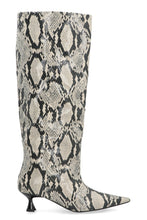 Load image into Gallery viewer, Croco-print eco-leather boots
