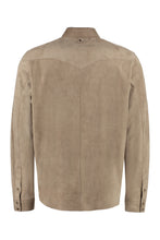 Carica l'immagine nel visualizzatore di Gallery, Overshirt in pelle scamosciata
