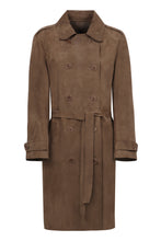 Carica l'immagine nel visualizzatore di Gallery, Trench coat lungo in pelle

