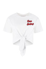Load image into Gallery viewer, Twist-front cotton T-shirt
