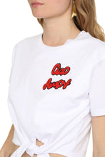 Load image into Gallery viewer, Twist-front cotton T-shirt
