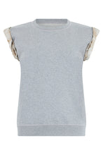 Carica l'immagine nel visualizzatore di Gallery, T-shirt in cotone con maniche a contrasto
