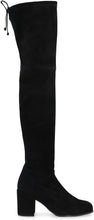 Carica l'immagine nel visualizzatore di Gallery, Stivali over-the-knee Tieland in suede stretch
