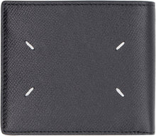 Load image into Gallery viewer, Leather flap-over wallet
