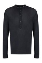 Load image into Gallery viewer, Melange effect linen T-shirt

