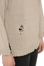 Carica l'immagine nel visualizzatore di Gallery, Pullover con dettagli effetto destroyed
