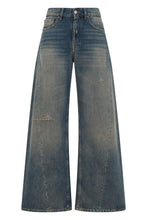 Load image into Gallery viewer, Cotton wide-leg jeans
