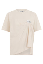 Carica l'immagine nel visualizzatore di Gallery, T-shirt in cotone con drappeggio
