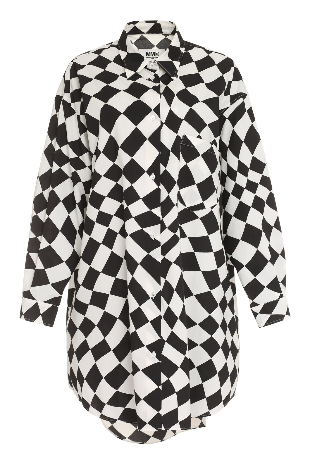 Abito chemisier oversize in cotone