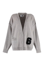 Carica l'immagine nel visualizzatore di Gallery, Cardigan in misto lana con patch

