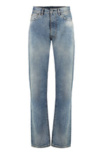Carica l'immagine nel visualizzatore di Gallery, Jeans straight leg effetto destroyed
