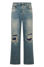 Carica l'immagine nel visualizzatore di Gallery, Jeans dritti con strappi in cotone

