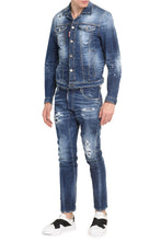 Carica l'immagine nel visualizzatore di Gallery, Giacca Dan in denim effetto destroyed
