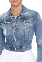 Carica l'immagine nel visualizzatore di Gallery, Giacca in denim slavato
