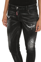Carica l'immagine nel visualizzatore di Gallery, Cropped jeans Twiggy in cotone stretch
