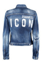 Carica l'immagine nel visualizzatore di Gallery, Giacca in denim effetto destroyed
