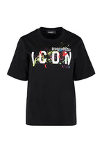 Carica l'immagine nel visualizzatore di Gallery, T-shirt in cotone con stampa Icon Splatter
