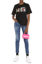 Carica l'immagine nel visualizzatore di Gallery, T-shirt in cotone con stampa Icon Splatter
