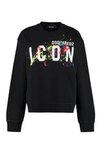 Load image into Gallery viewer, Icon Splatter print cotton sweatshirt
