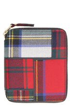 Carica l'immagine nel visualizzatore di Gallery, Portafoglio zip around motivo tartan
