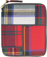 Carica l'immagine nel visualizzatore di Gallery, Portafoglio zip around motivo tartan
