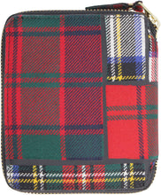 Carica l'immagine nel visualizzatore di Gallery, Portafoglio zip around motivo tartan
