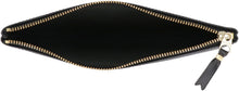 Load image into Gallery viewer, Logo detail flat leather pouch
