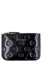 Load image into Gallery viewer, Logo detail flat leather pouch
