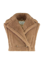 Carica l'immagine nel visualizzatore di Gallery, Gilet crop 2-in-1 in tessuto Teddy

