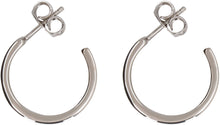 Load image into Gallery viewer, Logo hoop earrings
