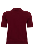 Load image into Gallery viewer, Fine knit cotton and silk polo
